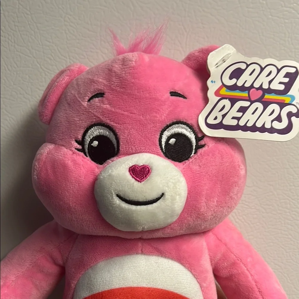 Care Bears Cheer Bear Plush - Pink with Rainbow Belly